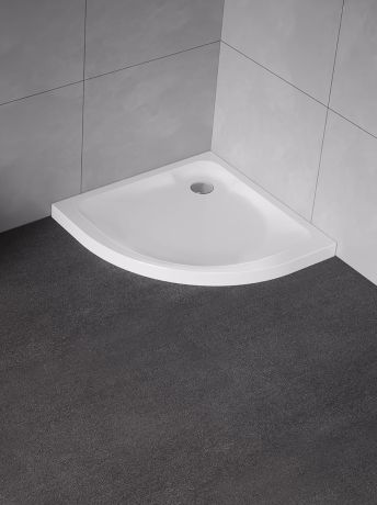 Przejdź do produktu BRODZIK CANTARE PÓŁOKRĄGŁY BIAŁY AKRYLOWY 80x80x6