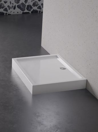 Przejdź do produktu BRODZIK COLUMBUS PROSTOKĄTNY BIAŁY AKRYLOWY 100x80x14
