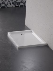 BRODZIK NEW CANTARE PROSTOKĄTNY BIAŁY AKRYLOWY 130x90x4,5