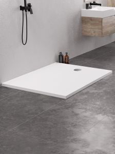 BRODZIK NEX PROSTOKĄTNY BIAŁY KONGLOMERATOWY 100x80x3,5