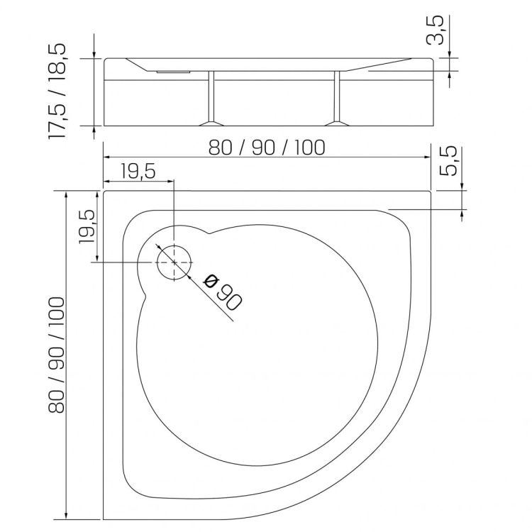 OBUDOWA CANTARE 80x80x15