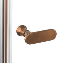 DRZWI WNĘKOWE NEW SOLEO COPPER BRUSHED 2D U 100x195 CZYSTE 6mm ACTIVE SHIELD 2.0