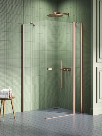 Przejdź do produktu KABINA NEW SOLEO COPPER BRUSHED 1D PROSTOKĄTNA U 90x80x195 CZYSTE 6mm ACTIVE SHIELD 2.0