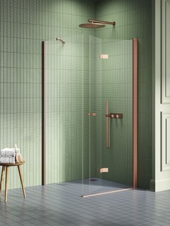Przejdź do produktu KABINA NEW SOLEO COPPER BRUSHED 1D PROSTOKĄTNA L 80x100x195 CZYSTE 6mm ACTIVE SHIELD 2.0