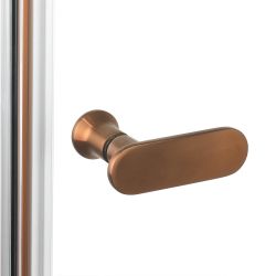 KABINA NEW SOLEO COPPER BRUSHED 1D PROSTOKĄTNA L 90x100x195 CZYSTE 6mm ACTIVE SHIELD 2.0