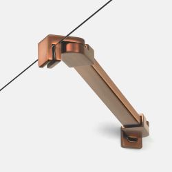 KABINA NEW SOLEO COPPER BRUSHED 1D PROSTOKĄTNA P 90x80x195 CZYSTE 6mm ACTIVE SHIELD 2.0
