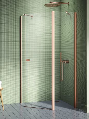 Przejdź do produktu NZ2 KABINA NEW SOLEO COPPER BRUSHED 1D PIĘCIOKĄTNA ASYMETRYCZNA U 100x80x195 CZYSTE 6mm ACTIVE SHIELD 2.0 KOLUMNA NA KR. ŚCIANCE