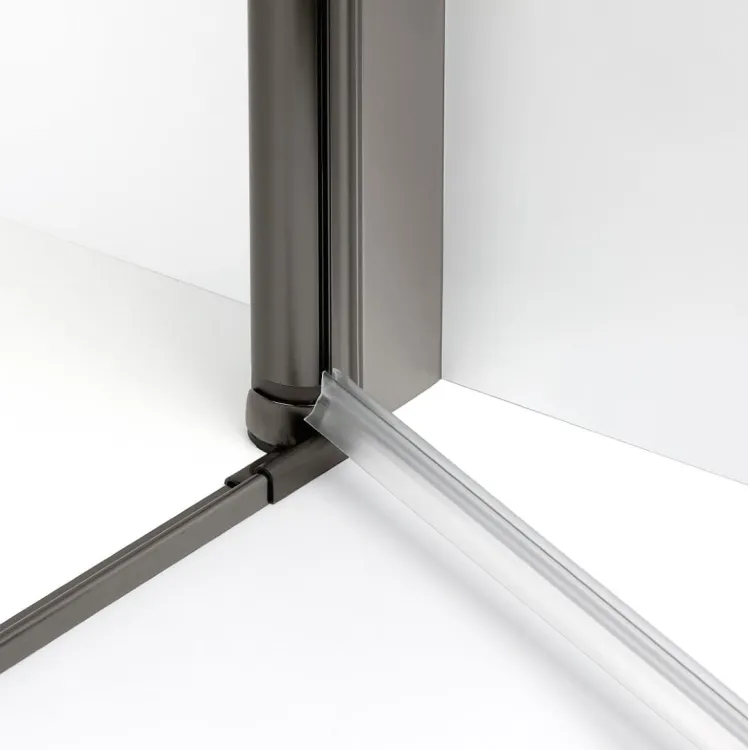 NZ2 KABINA NEW SOLEO GUNMETAL BRUSHED 1D KWADRATOWA U 70x70x195 CZYSTE 6mm ACTIVE SHIELD 2.0
