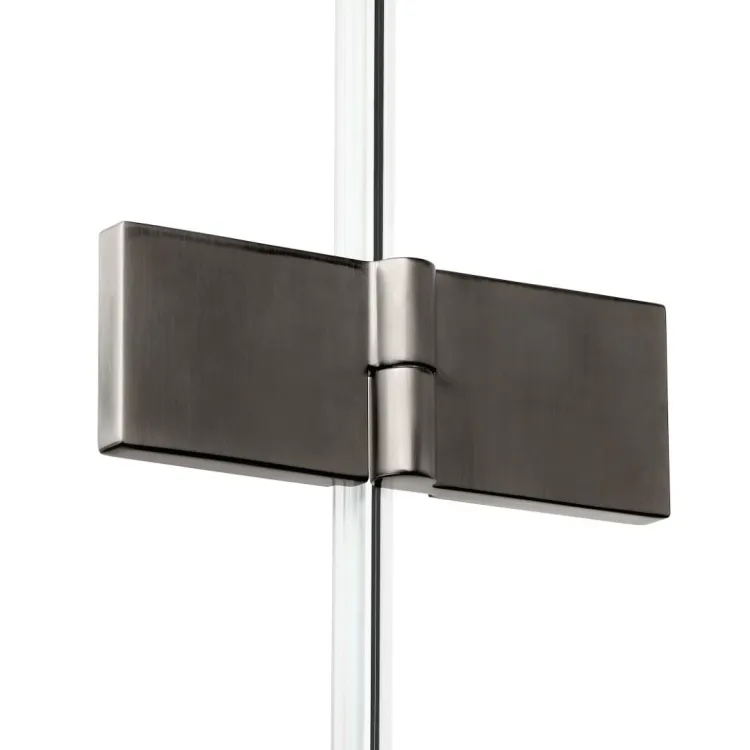 NZ2 KABINA NEW SOLEO GUNMETAL BRUSHED 1D PROSTOKĄTNA U 70x80x195 CZYSTE 6mm ACTIVE SHIELD 2.0
