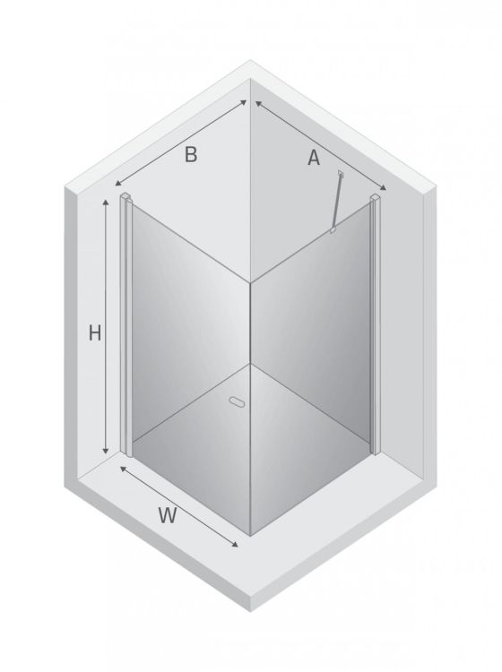 KABINA NEW SOLEO LIGHT GOLD 1D PROSTOKĄTNA U 90x80x195 CZYSTE 6mm ACTIVE SHIELD 2.0