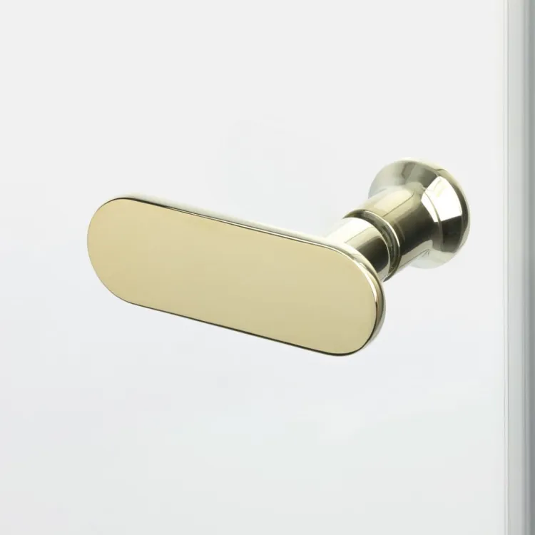 NZ2 KABINA NEW SOLEO LIGHT GOLD 2D PROSTOKĄTNA U 100x110x195 CZYSTE 6mm ACTIVE SHIELD 2.0