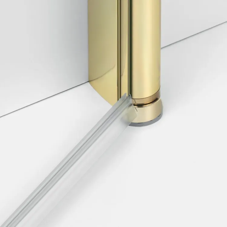 NZ2 KABINA NEW SOLEO LIGHT GOLD 1D PROSTOKĄTNA L 90x110x195 CZYSTE 6mm ACTIVE SHIELD 2.0