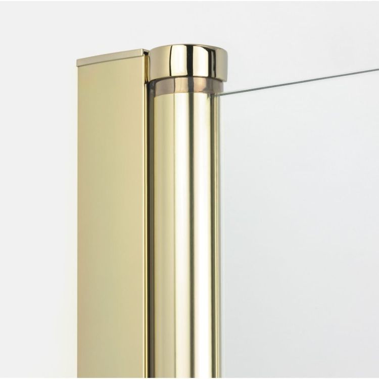 NZ2 KABINA NEW SOLEO LIGHT GOLD 1D PROSTOKĄTNA P 100x70x195 CZYSTE 6mm ACTIVE SHIELD 2.0