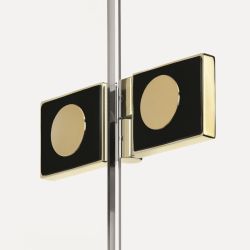 NZ2 KABINA NEW SOLEO LIGHT GOLD 2D PROSTOKĄTNA  70x100x195 CZYSTE 6mm ACTIVE SHIELD 2.0