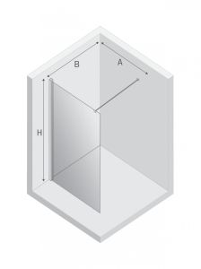 NZ2 KABINA NEW SOLEO LIGHT GOLD WALK-IN U 70x195 CZYSTE 6mm ACTIVE SHIELD 2.0