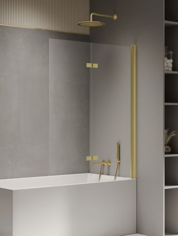 Przejdź do produktu PARAWAN NAWANNOWY NEW SOLEO LIGHT GOLD P 100x140 CZYSTE 6mm ACTIVE SHIELD 2.0