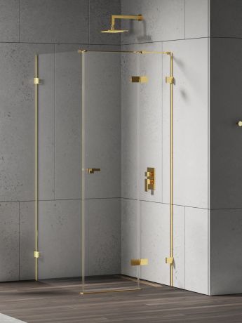 Przejdź do produktu KABINA EVENTA GOLD SHINE 1D PROSTOKĄTNA L 80x100x200 CZYSTE 8mm ACTIVE SHIELD 2.0