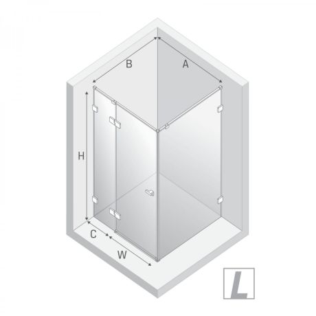 Przejdź do produktu KABINA EVENTA GOLD SHINE 1D PROSTOKĄTNA L 80x100x200 CZYSTE 8mm ACTIVE SHIELD 2.0
