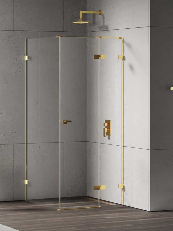 KABINA EVENTA GOLD SHINE 1D PROSTOKĄTNA L 80x120x200 CZYSTE 8mm ACTIVE SHIELD 2.0