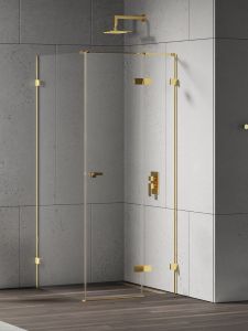 KABINA EVENTA GOLD SHINE 1D PROSTOKĄTNA P 100x110x200 CZYSTE 8mm ACTIVE SHIELD 2.0