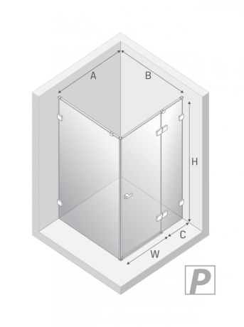 Przejdź do produktu NZ4 KABINA EVENTA GOLD SHINE 1D PROSTOKĄTNA P 150x80x200 CZYSTE 8mm ACTIVE SHIELD 2.0