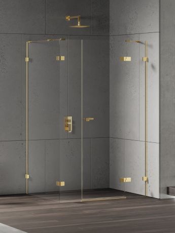 Przejdź do produktu NZ4 KABINA EVENTA GOLD SHINE 1D PROSTOKĄTNA P 110x100x200 CZYSTE 8mm ACTIVE SHIELD 2.0