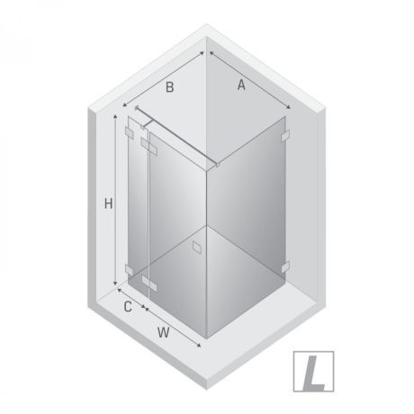 Przejdź do produktu NZ4 KABINA EVENTA GOLD SHINE 1D PROSTOKĄTNA L 130x100x200 CZYSTE 8mm ACTIVE SHIELD 2.0