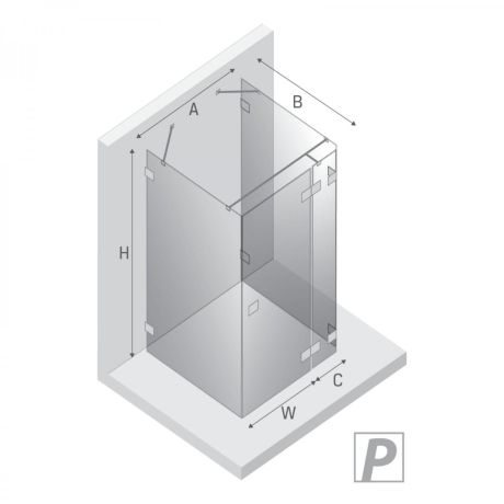 Przejdź do produktu KABINA EVENTA GOLD SHINE 1D KWADRATOWA PRZYŚCIENNA P 90x90x200 CZYSTE 8mm ACTIVE SHIELD 2.0