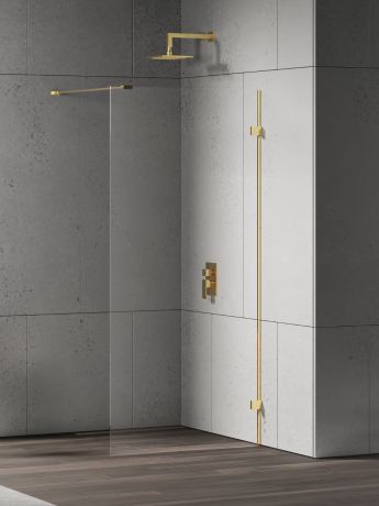 Przejdź do produktu KABINA EVENTA GOLD SHINE WALK-IN U 90x200 CZYSTE 8mm ACTIVE SHIELD 2.0
