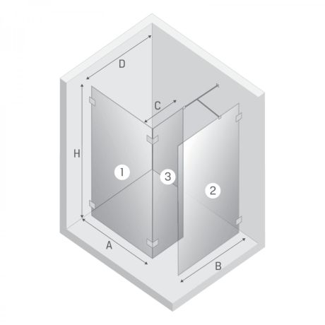 Przejdź do produktu NZ4 KABINA EVENTA GOLD SHINE ŚCIANKA U 110x200 CZYSTE 8mm ACTIVE SHIELD 2.0