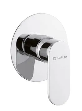 Bateria prysznicowa podtynkowa 1-drożna kompletna Sapho Dandy 5805X chrom
