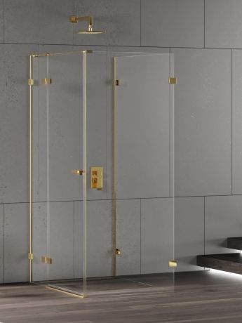 Przejdź do produktu KABINA EVENTA GOLD SHINE 1D KWADRATOWA PRZYŚCIENNA P 90x90x200 CZYSTE 8mm ACTIVE SHIELD 2.0
