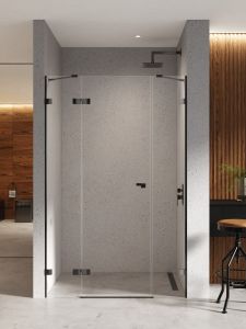 KABINA EVENTA BLACK CHROME 1D PROSTOKĄTNA L 80x70x200 CZYSTE 8mm ACTIVE SHIELD 2.0