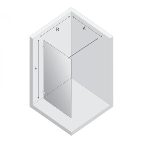 Przejdź do produktu NZ4 KABINA EVENTA BLACK CHROME WALK-IN U 130x200 CZYSTE 8mm ACTIVE SHIELD 2.0
