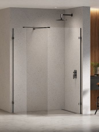 Przejdź do produktu KABINA EVENTA BLACK CHROME WALK-IN U 160x100x200 CZYSTE 8mm ACTIVE SHIELD 2.0