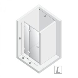 DRZWI WNĘKOWE EVENTA COPPER SHINE 1D L 110x200 CZYSTE 8mm ACTIVE SHIELD 2.0