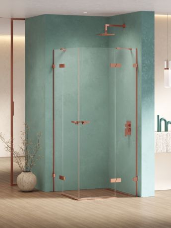 Przejdź do produktu KABINA EVENTA COPPER SHINE 2D PROSTOKĄTNA  110x100x200 CZYSTE 8mm ACTIVE SHIELD 2.0