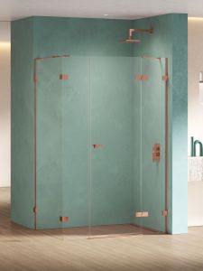 NZ4 KABINA EVENTA COPPER SHINE 1D PROSTOKĄTNA P 110x80x200 CZYSTE 8mm ACTIVE SHIELD 2.0