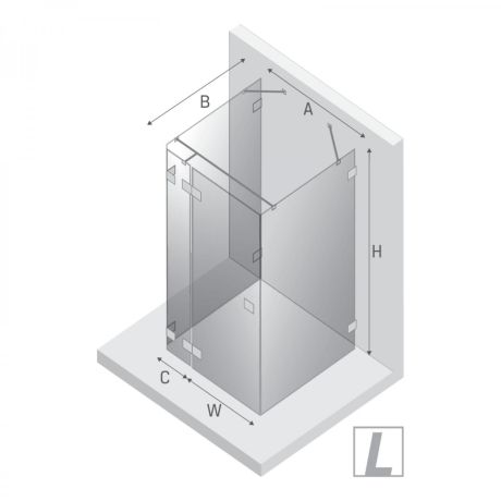 Przejdź do produktu KABINA EVENTA COPPER SHINE 1D KWADRATOWA PRZYŚCIENNA L 90x90x200 CZYSTE 8mm ACTIVE SHIELD 2.0