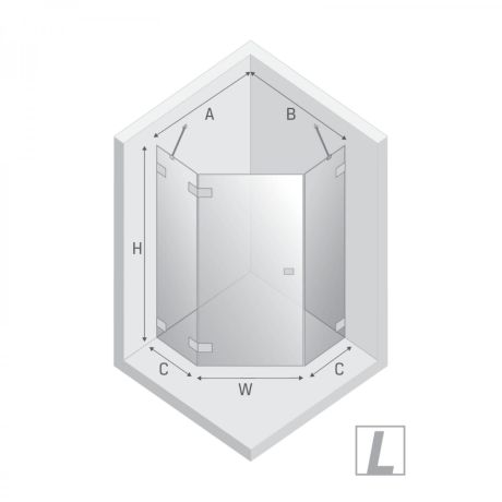 Przejdź do produktu KABINA EVENTA COPPER SHINE 1D PIĘCIOKĄTNA L 90x90x200 CZYSTE 8mm ACTIVE SHIELD 2.0