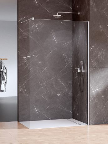 Przejdź do produktu KABINA NESTA CHROME WALK-IN U 110x200 CZYSTE 8mm ACTIVE SHIELD 2.0
