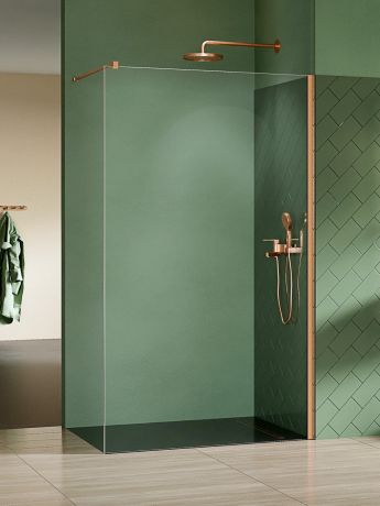 Przejdź do produktu KABINA NESTA COPPER BRUSHED WALK-IN U 120x200 CZYSTE 8mm ACTIVE SHIELD 2.0
