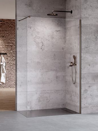 Przejdź do produktu KABINA NESTA GUNMETAL BRUSHED WALK-IN U 120x200 CZYSTE 8mm ACTIVE SHIELD 2.0