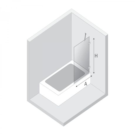 Przejdź do produktu PARAWAN NAWANNOWY EVENTA COPPER SHINE U 60x150 CZYSTE 8mm ACTIVE SHIELD 2.0
