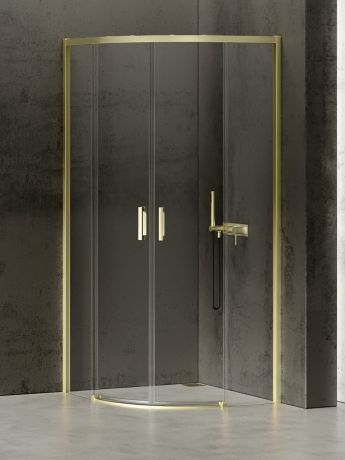 Przejdź do produktu KABINA PÓŁOKRĄGŁA PRIME LIGHT GOLD 2D PÓŁOKRĄGŁA  80x80x200   ACTIVE SHIELD 2.0