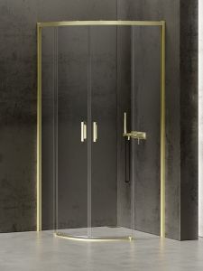 KABINA PÓŁOKRĄGŁA PRIME LIGHT GOLD 2D PÓŁOKRĄGŁA  90x90x200   ACTIVE SHIELD 2.0