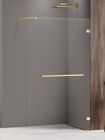 Przejdź do produktu NZ4 KABINA AVEXA GOLD SHINE WALK-IN  70x200 CZYSTE 8mm ACTIVE SHIELD 2.0 WIESZAK