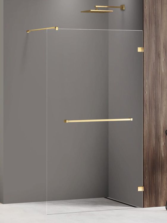 NZ4 KABINA AVEXA GOLD SHINE WALK-IN  70x200 CZYSTE 8mm ACTIVE SHIELD 2.0 WIESZAK
