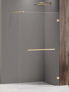 NZ4 KABINA AVEXA GOLD SHINE WALK-IN  80x200 CZYSTE 8mm ACTIVE SHIELD 2.0 WIESZAK