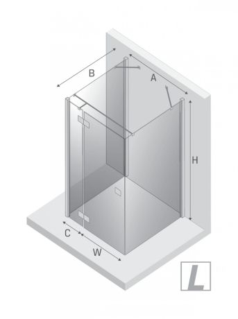 Przejdź do produktu KABINA REFLEXA 1D KWADRATOWA PRZYŚCIENNA L 110x110x200 CZYSTE 6mm ACTIVE SHIELD 2.0